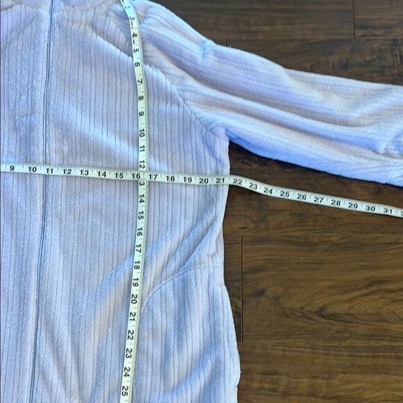 Oscar de la Renta Lavender Long Robe Luxurious Intimates, Sz S/M - Picture 11 of 12